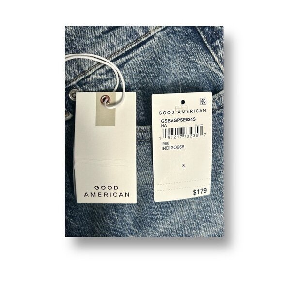 NWT Good American Extreme Barrel Jeans Size 8/29 Indigo $179 Wide-Leg Normcore - Picture 10 of 16